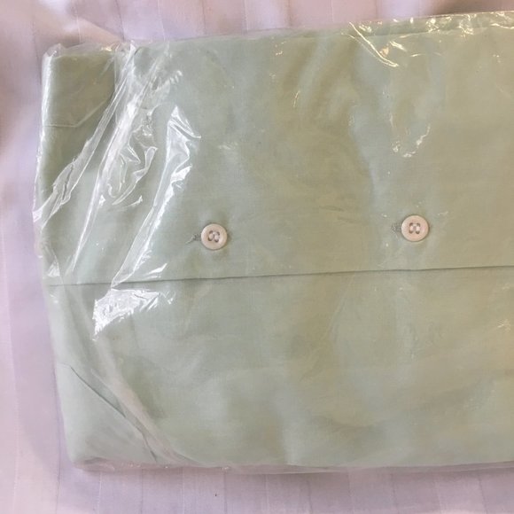 Vintage 1972 Men's Lapointe Co. Dress Shirt Size 15 Aqua Green Long Sleeve New - Picture 9 of 9